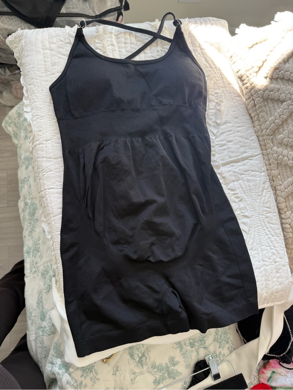Pregnancy Black Women's Seamless Romper
